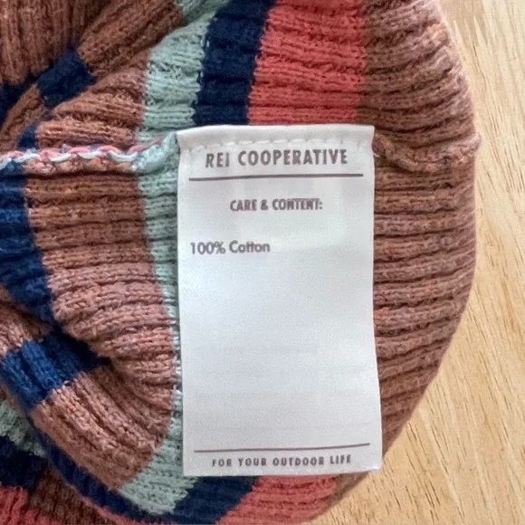 REI Co-op Women’s Lg Wallace Lake Waffle striped Sweater Multicolor Long Sleeve - Picture 11 of 14